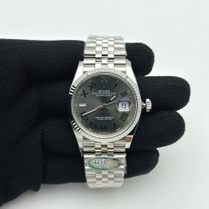 국내배송!! CLEAN공장 롤렉스 데이저스트 36 스틸 윔블던 슬레이트로만 그레이다이얼 쥬빌레브레이슬릿 다크로듐 (고유번호 C21)