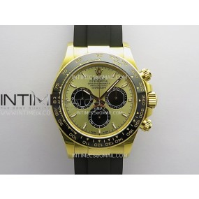 CLEAN공장 롤렉스 데이토나 옐로우골드금통 샴페인다이얼 블랙서브다이얼 러버스트랩 텅스텐 Daytona 126518 Gain Weight Clean Plus 1:1 Best Edition YG Gold Dial Black Subdial Stick Marker On Oysterflex Rubber Strap DD4131 클린플러스